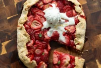 Light Vegan Strawberry Galette
