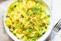 Instant Pot Indian Cabbage and Peas Subzi