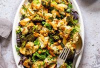 Golden Roasted Florets with Sun-Kissed Tomato Vinaigrette