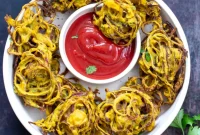Oven-Baked Onion Bhaji