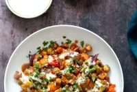 Cheeseburger Sheet Pan Veggies with Garlic Aioli