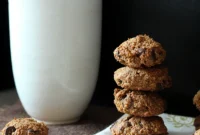 Ginger Banana Chocolate Chip Almond Oat Cookies Vegan Gluten Free Oil Free Sugar Free