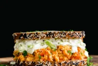 Kickin’ Buffalo Chickpea Sandwich