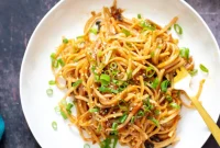Spicy Korean Gochujang Noodles