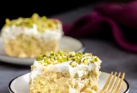 Vegan Saffron-Infused Rasmalai Tres Leches Cake