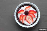 No Bake Vegan Gluten Free Chocolate Berry Fireworks Pie