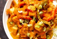 Umami Miso Gochujang Tofu Stir Fry