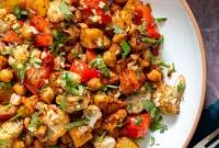 One-Pan Shawarma Roasted Mediterranean Roots