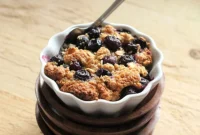 VSPCA Fundraiser Kickoff: Vegan GF Blueberry Crisp French Toast Bake