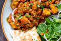 Khada Masala Baked Tofu Curry