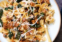 Spicy Vegan Pepperoni Pasta