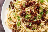 Smoky Pecan Chili Garlic Vegan Pasta