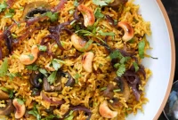 Fragrant Mushroom Biryani