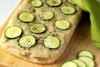 Naturally Gum-Free Vegan Gluten-Free Zucchini Basil Focaccia