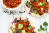 Savory Pulled Butternut Squash Tacos Vegan Gluten-Free