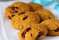 Delicious Vegan Carrot, Almond & Cranberry Muffin Top Cookies