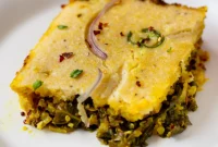 Hearty Saag Cornbread Bake
