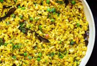Spiced Onion Poha: Savory Flattened Rice Breakfast