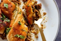 Vegan Lentil Keema Pav Bake
