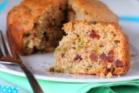 Golden Papaya Almond Oat Vegan Cake