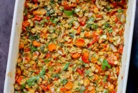 Vegan Savory Vegetable Baked Oats