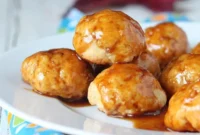 Vegan Baked Sweet Potato Doughnut Bites with Chai Caramel