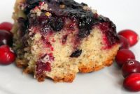 Delicious Vegan Cranberry Blueberry Upside-Down Cake