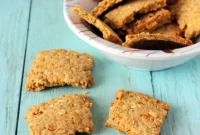 Vegan Gluten Free Chickpea Fennel Crackers