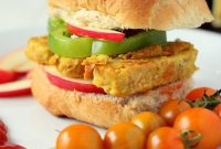 Vegan Tempeh Chickpea Fritter Burgers