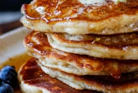 Gluten-Free Vegan Lemon Blueberry Pancakes