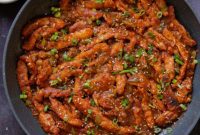 Zesty Indo Chinese Crispy Chicken and Soy Curls Nut Free Gluten Free Soy Free Adaptable