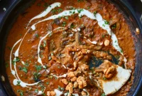 Zesty Goan Balchao Mushrooms with Crispy White Beans