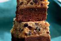Decadent Vegan Chocolate Chip Cookie Date Caramel Brownies