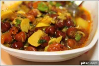 Delicious Sprouted Black Chickpea Curry