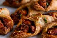 Flaky Indo Chinese Chilli Garlic Tofu Parcels