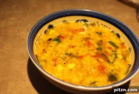 Tomato-Infused Yellow Mung Toor Daal