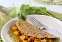 Savory Spinach Quinoa Chickpea Omelette: A Vegan & Allergy-Friendly Treat