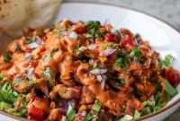 One-Pan Smoky Cajun Veggies and Smashed White Beans