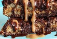 Decadent Salted Caramel Brownie French Toast with Almond Butter