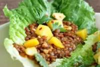 Tropical Sweet Sour Mango Lentil Wraps