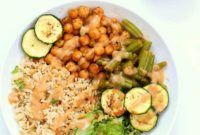 Masala Chickpea Bowl with Chana Masala Chickpea Drizzle