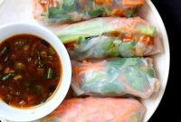 Vibrant Red Curry Tempeh Garden Rolls
