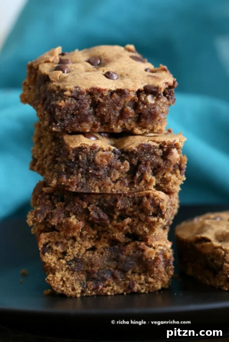20 Vegan and Meatless Recipes for Labor Day 10 Vegan Almond Butter Blondies | Vegan Richa