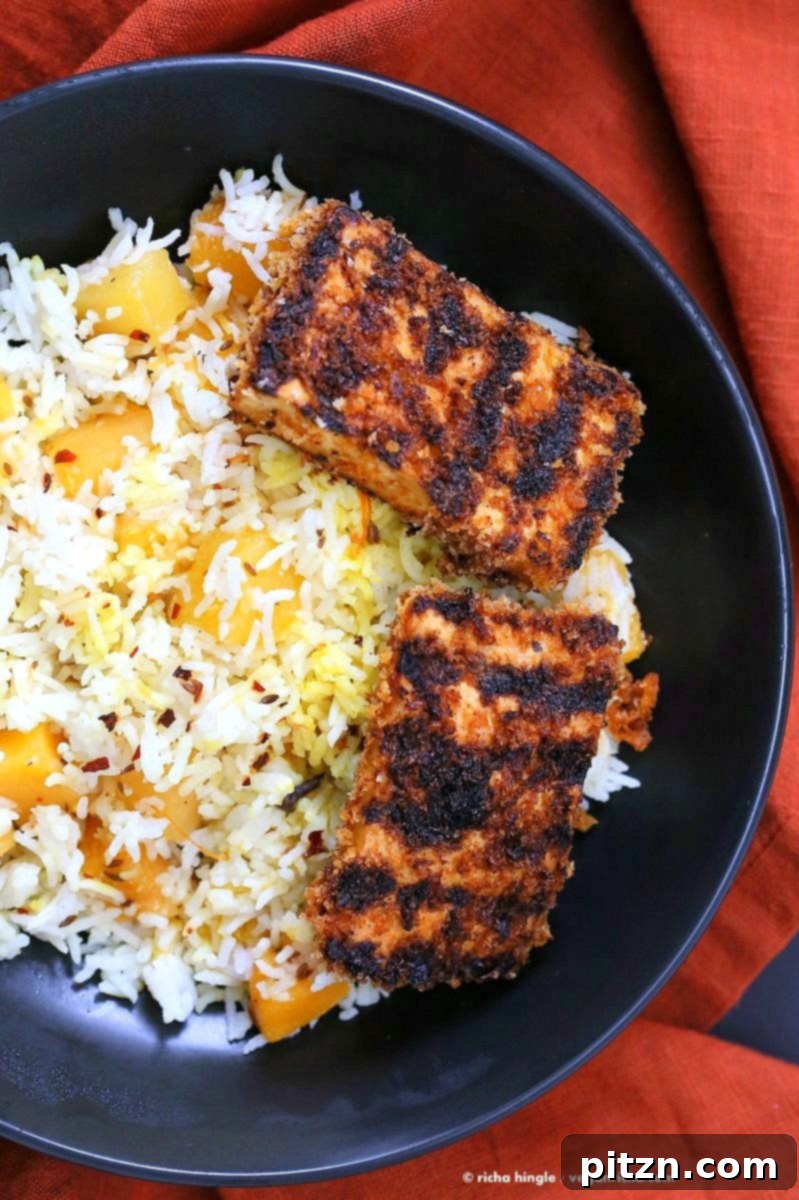 Crispy Breaded Tofu Strips, marinated and ready for grilling or baking, a perfect vegan side or main dish.