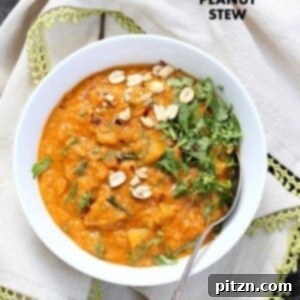 West African Peanut Lentil Soup