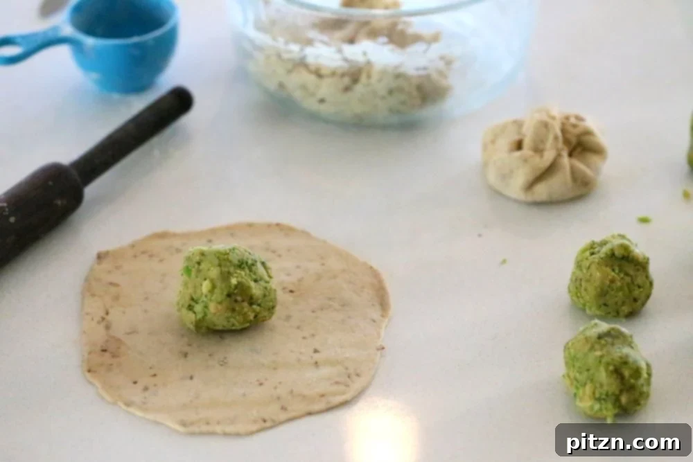 Yeast-Free Broccoli Chickpea Stuffed Parathas 4 Broccoli Chickpea Stuffed Flatbread - Broccoli Paratha. Shredded broccoli, mashed chickpeas and spices stuffed in a paratha flatbread. | Vegan Indian Recipe Soyfree