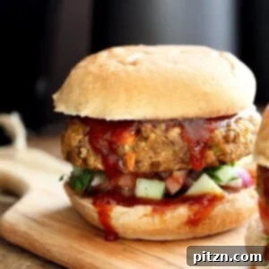 Homestyle Lentil Quinoa Burgers 6 Lentil Quinoa Meatloaf Burgers - recipe card image