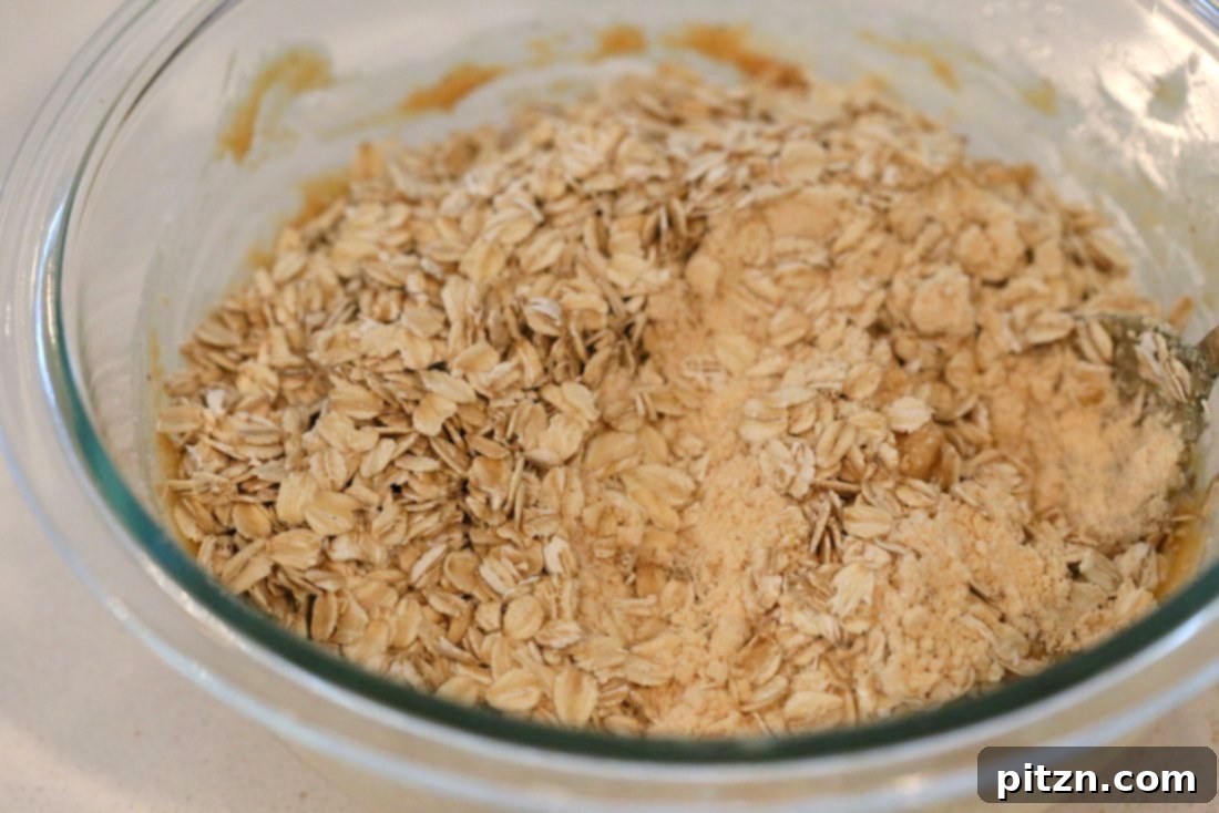 Add the dry ingredients and mix