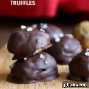 Plant-Powered Gluten-Free Cookie Dough Truffles 5 Fudgy Vegan Cookie Dough Truffles coated in chocolate