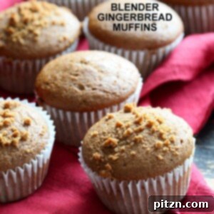 Vegan Gingerbread Muffins - Blender Triple Ginger Muffins